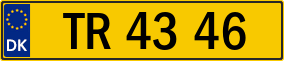 Trailer License Plate